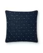 P0675 Navy/Silver 18"x18" Pillow