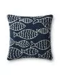 P0908 Navy 22"x22" Pillow