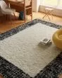 Pacific Shag PCS02 Ivory Black Area Rug