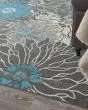 Passion PSN17 Charcoal/Blue Area Rug
