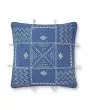 PLL0049 Blue/Ivory 18"x18" Pillow
