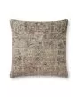 PLL0095 Beige/Multi 18" x 18" Pillow