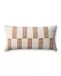 PLL0136 Rust/Ivory 12"x27" Lumbar Pillow