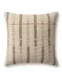 PLL0175 Ivory/Brown 20"x20" Pillow