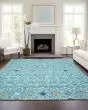 Portico PO4 Teal Area Rug