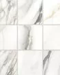 Prati Calacatta Borghini Warm Honed Glazed Porcelain 4"x4" Mosaic Tile