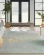 Prismatic PRS27 Grey/Seafoam Area Rug