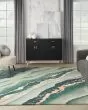 Prismatic PRS30 Emerald Area Rug