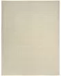 Pure Grids PGR01 Ivory Beige 3'9"x5'9" Area Rug