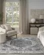 Quarry QUA18 Navy Ivory Area Rug