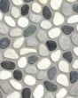 River Pebbles Dark Blend Natural Stone Tile