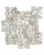 River Rock Ivory Blend Stone Mosaic Tile