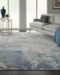 Rustic Textures RUS08 Grey/Blue Area Rug