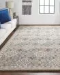 Rylan 8638F Taupe/Ivory/Red Area Rug