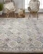Rylan 8638F Taupe/Ivory/Red Area Rug