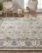 Rylan 8640F Taupe/Ivory/Blue Rug