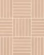 Sahara Rose Matte Glazed Porcelain 5/8"x4" Crosshatch Mosaic Tile