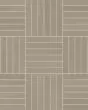 Sahara Taupe Matte Glazed Porcelain 5/8"x4" Crosshatch Mosaic Tile