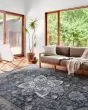 Samra SAM-01 Denim/Grey Area Rug