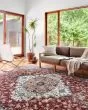 Samra SAM-10 Brick/Grey Area Rug