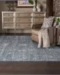 Silk Shadows SHA15 Blue Stone Area Rug