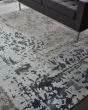 Silk Shadows SHA16 Silver Grey Area Rug