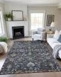 Silk Road SR4 Navy Area Rug