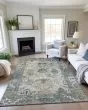 Silk Road SR5 Aqua Area Rug