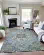 Silk Road SR6 Aqua Area Rug