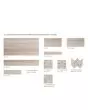 Stream Taupe Porcelain Travertine Tile