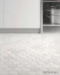 Stria White Porcelain Matte Marble Tile