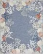 Suncoast SNC04 Denim Multicolor 4'x6' Area Rug