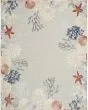 Suncoast SNC04 Grey Multicolor 4'x6' Area Rug