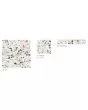 Tazzo White Honed Porcelain Terrazzo Tile