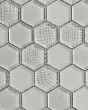 Textured Gloss & Matte Hexagon Latte Mink Tile