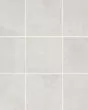 Thaddeus White Matte Glazed Porcelain 4"x4" Mosaic Tile