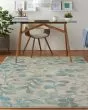 Tranquil TRA03 Ivory/Turquoise Area Rug