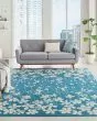 Tranquil TRA04 Turquoise Area Rug