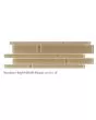 Translucent Clear Glass Simply Beige Tile