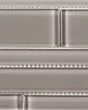 Translucent Clear Glass Simply Gray Tile