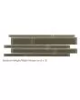 Translucent Clear Glass Simply Taupe Tile