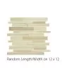 Translucent Fresco Glass Brushed Bamboo Tile