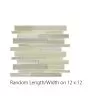 Translucent Fresco Glass Brushed Basil Tile