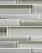 Translucent Fresco Glass Brushed Oatmeal Tile