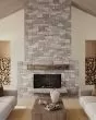 Tumbled Ledgers Mixed Beige and Grey Natural Stone 8"x18" Limestone Ledger Corner Tile