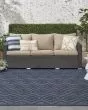 Versatile NRV01 Navy Blue Area Rug