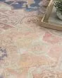 Vintage Washables VWS13 Blue Coral Area Rug