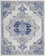 Whimsicle WHS14 Ivory Blue Area Rug
