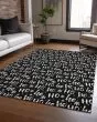 Wonderland WN22 Black Area Rug
