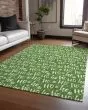 Wonderland WN22 Green Area Rug
